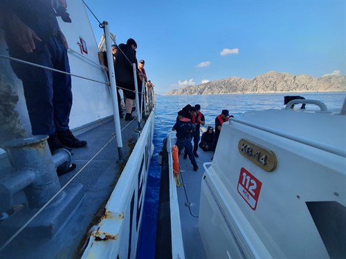 Muğla Açıklarında 22 Düzensiz Göçmen Kurtarılmıştır